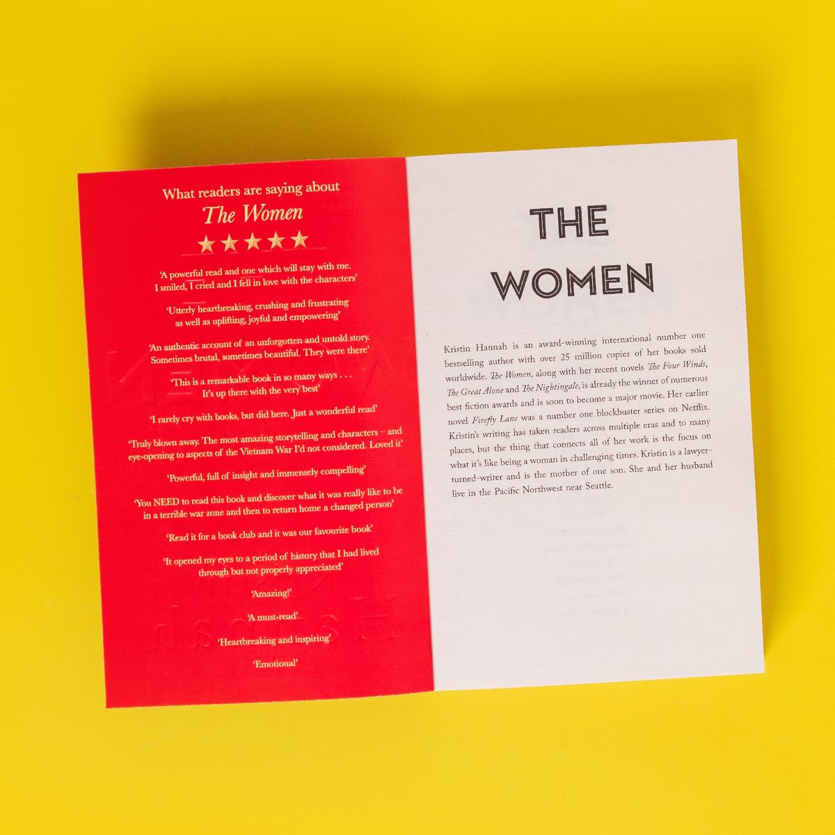 The Women: The Bestselling, Unforgettable Novel That Has Captured Millions of Hearts